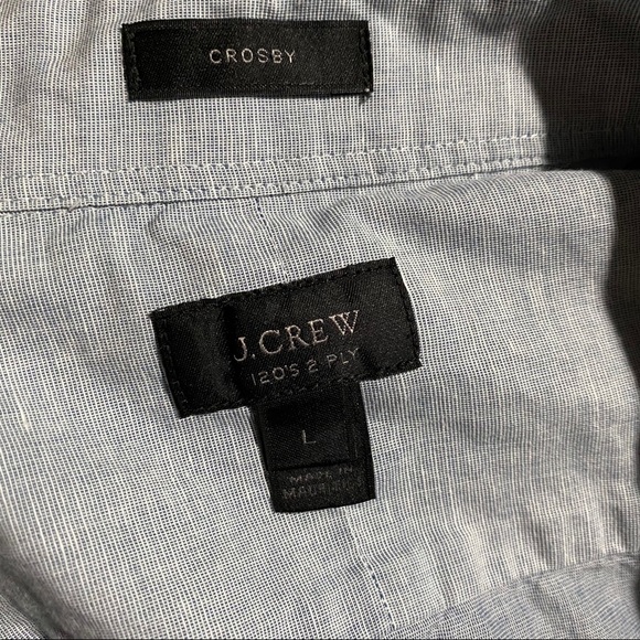 J Crew Light Blue Crosby Long Sleeve Dress Shirt - Picture 4 of 4